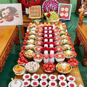 Mâm Bé Trai tone cam, đỏ cao cấp - 07