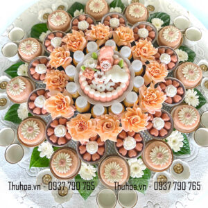 Mâm Bé Trai cam pastel - cơ bản - 02