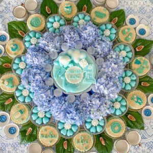 Mâm Bé Trai xanh pastel - cơ bản - 04