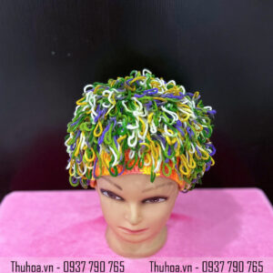 Nón chú hề - len móc tua rua - LM9
