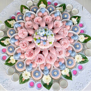 Mâm Bé Gái hồng ,tím - cơ bản 07