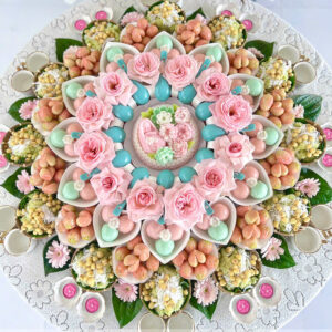 Mâm Bé Gái hồng, xanh ngọc - cao cấp - 05