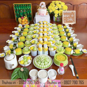 Mâm Bé Gái Vàng, Xanh - cơ bản - 07