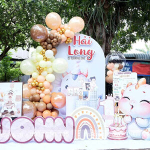 Trang Trí Thôi Nôi Bé Trai Chủ Đề Rồng Con – Dễ Thương