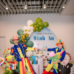 Trang Trí Thôi Nôi Bé Minh An - Siêu Dễ Thương