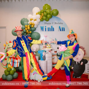 Trang Trí Thôi Nôi Bé Minh An - Siêu Dễ Thương