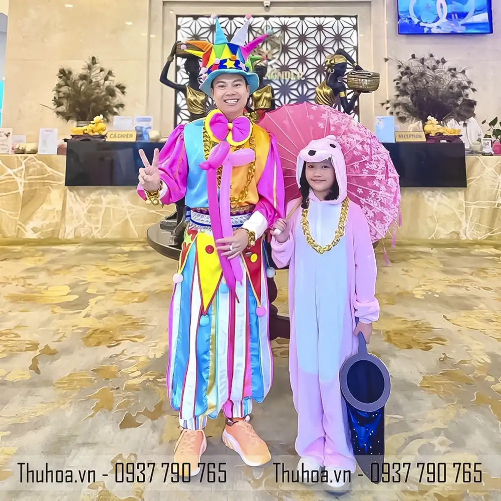 Trang phục chú hề nhiều màu – A08