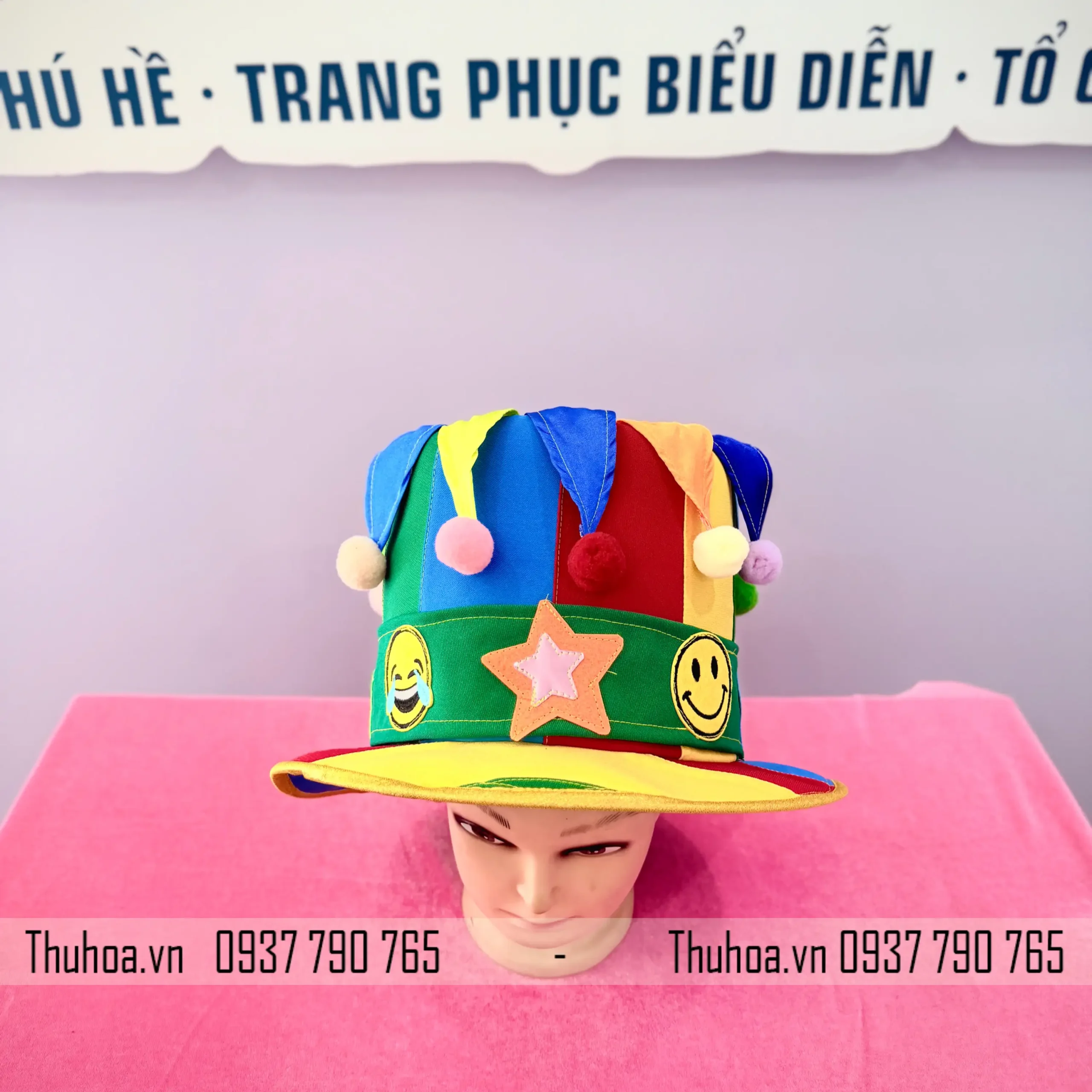 Nón chú hề nhiều màu – 02