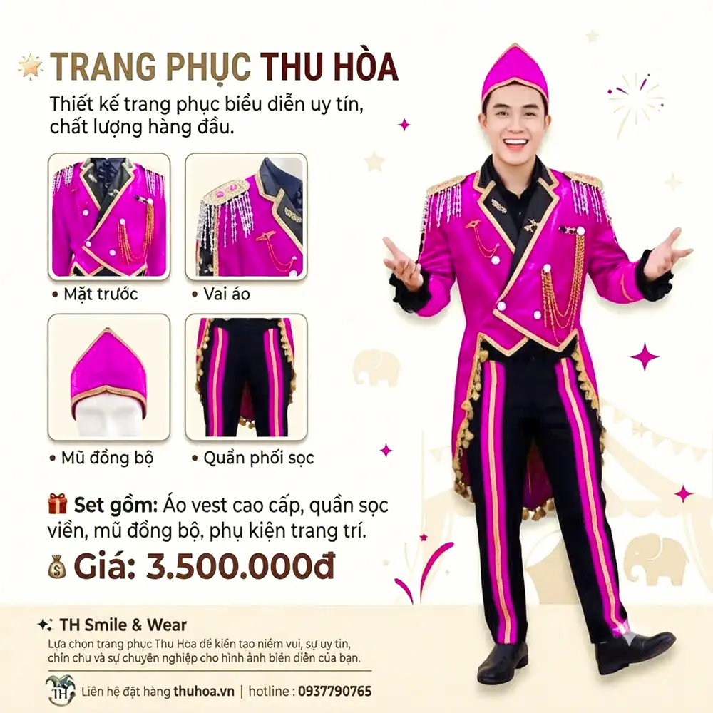 Trang Phục Vest Đuôi Tôm Cao Cấp - AT11