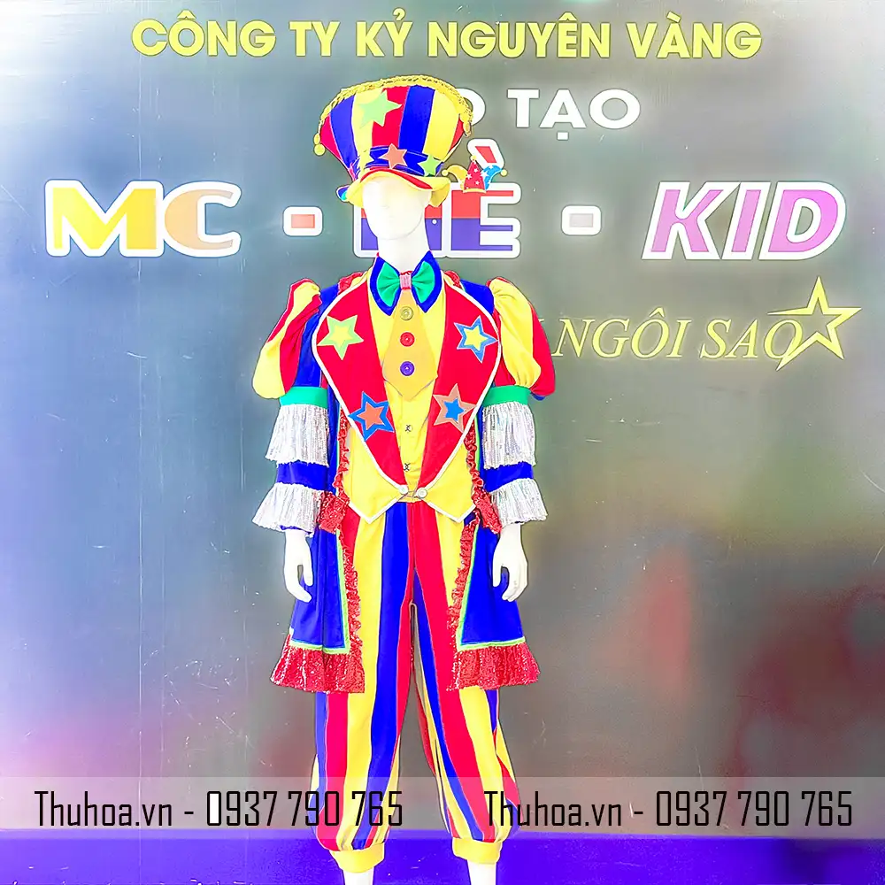 Trang Phục Ảo Thuật Chú Hề Nhiều Màu - AT10
